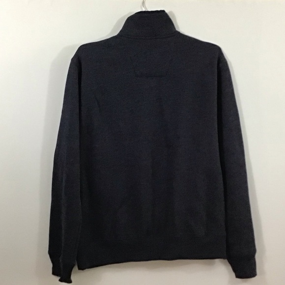 Nautica Quarter Zip Pullover Heather Blue Red - Picture 3 of 6